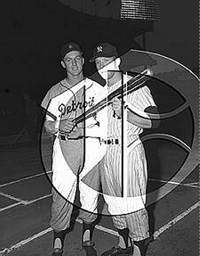 Al Kaline and Mickey Mantle56N0287